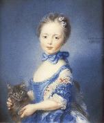 A Girl with a Kitten